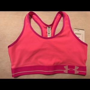 Pink Underarmour Racerback Sports Bra